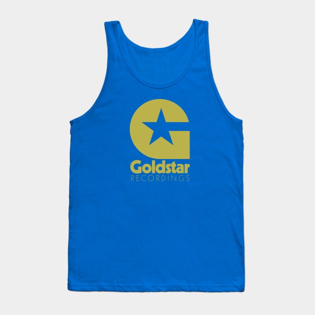 Goldstar Recordings Gold Tank Top by Goldstar Records & Tapes